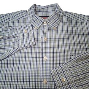 Vineyard Vines Plaid Button Down Shirt Classic Fit SZ‎ M Preppy Academia Teacher